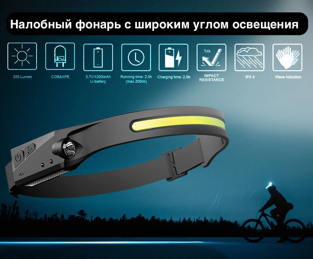 Налобный фонарь SWAT LM-800